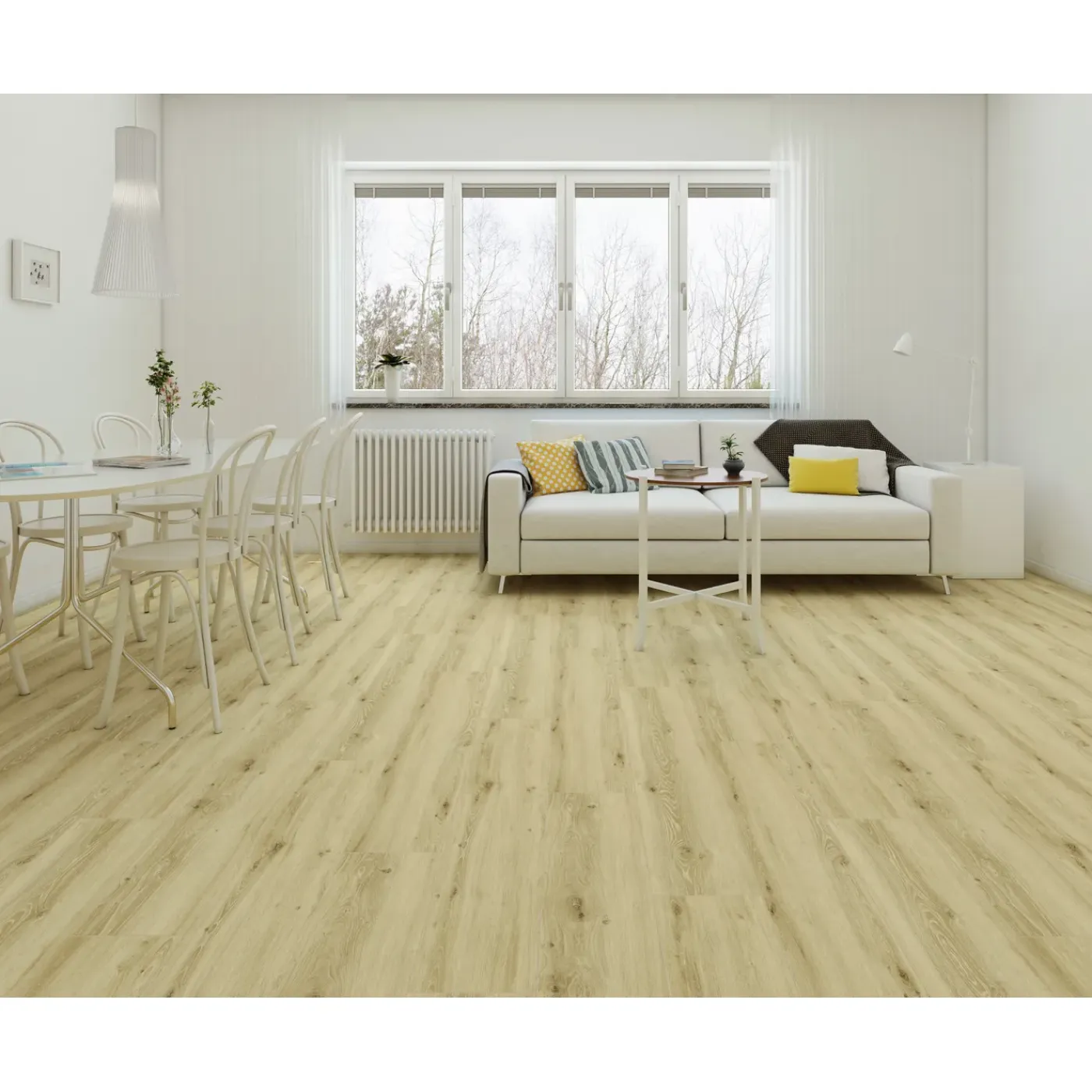 Overig PVC Vloer Klikvinyl Licht Naturel Eik - 4-zijdige Micro V-groef - 2,235m²