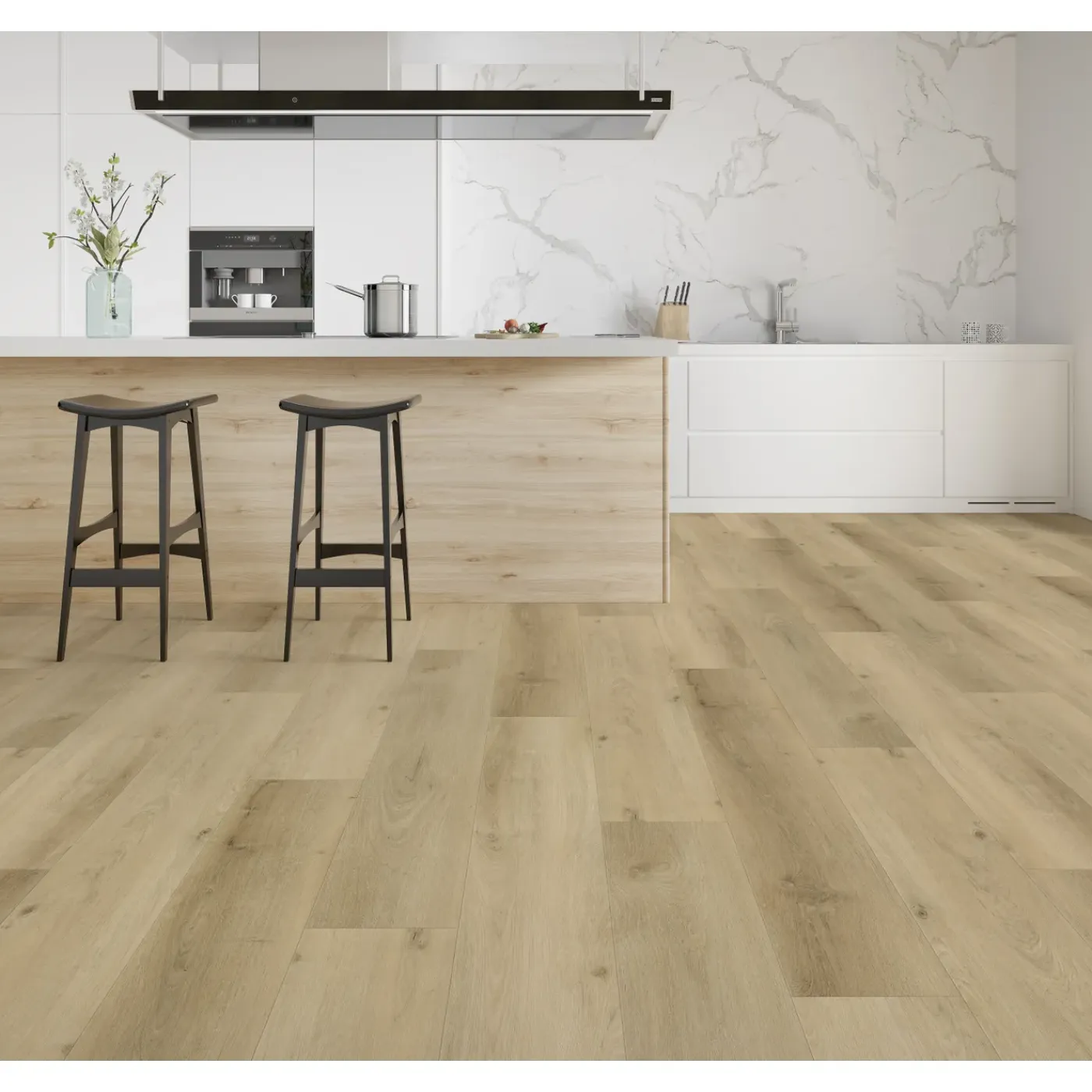 Overig PVC Vloer Nova Oak Greige - 4-zijdige Micro V-groef - Waterproof - 4+1mm - 2,235m²