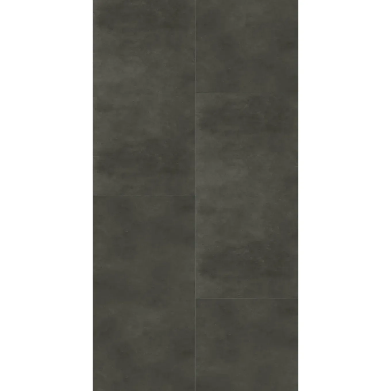 PVC Vloertegel XXL Solid Dark Concrete - 4-zijdige V-groef - 6,5+2mm - 2,977m²