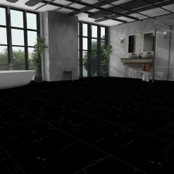 Overig PVC Vloertegel XXL Solid Rock Dark Marble - 4-zijdige micro V-groef - 2,977m²