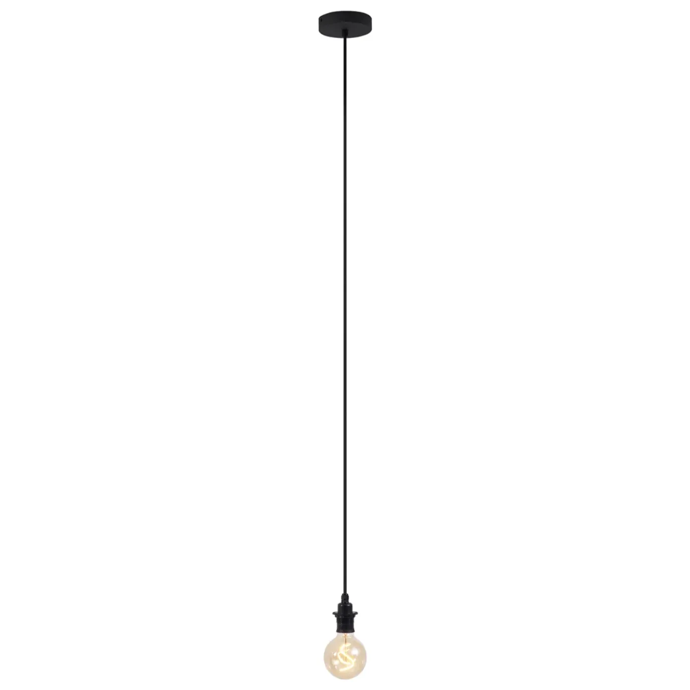 Qazqa Buiten Hanglamp Zwart Ip44 - Cava