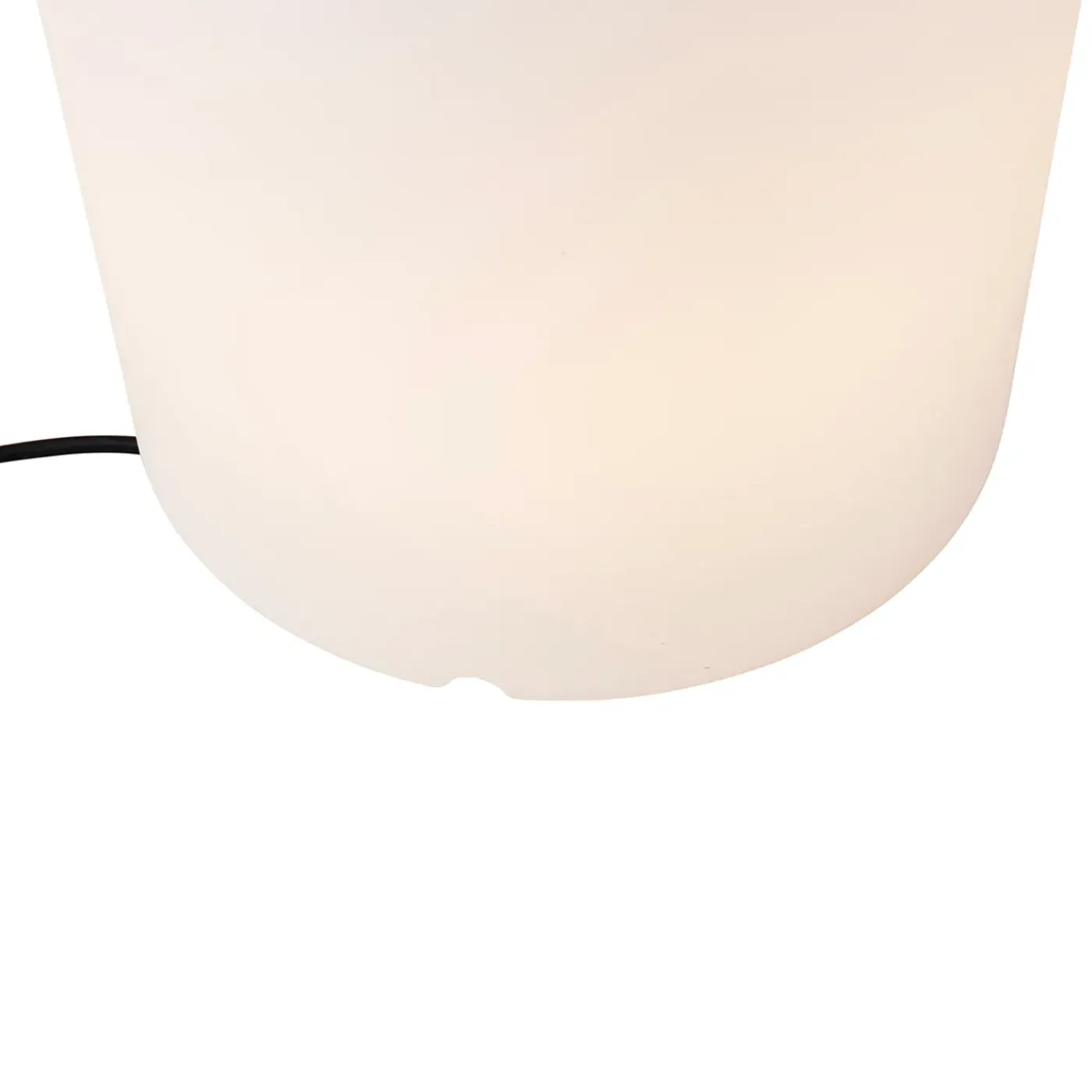QAZQA Buiten Vloerlamp Wit 60 Cm Bloempot Ip65 - Verano