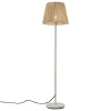 Qazqa Buiten Vloerlamp Wit Met Kap Beige Touw Ip44 - Virginia Jayla