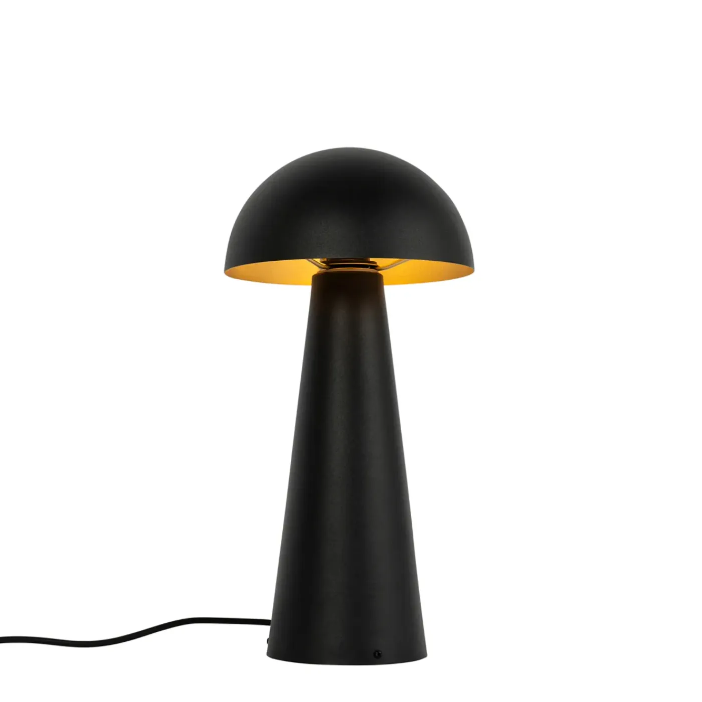 QAZQA Buiten Vloerlamp Zwart 50 Cm - Mushroom