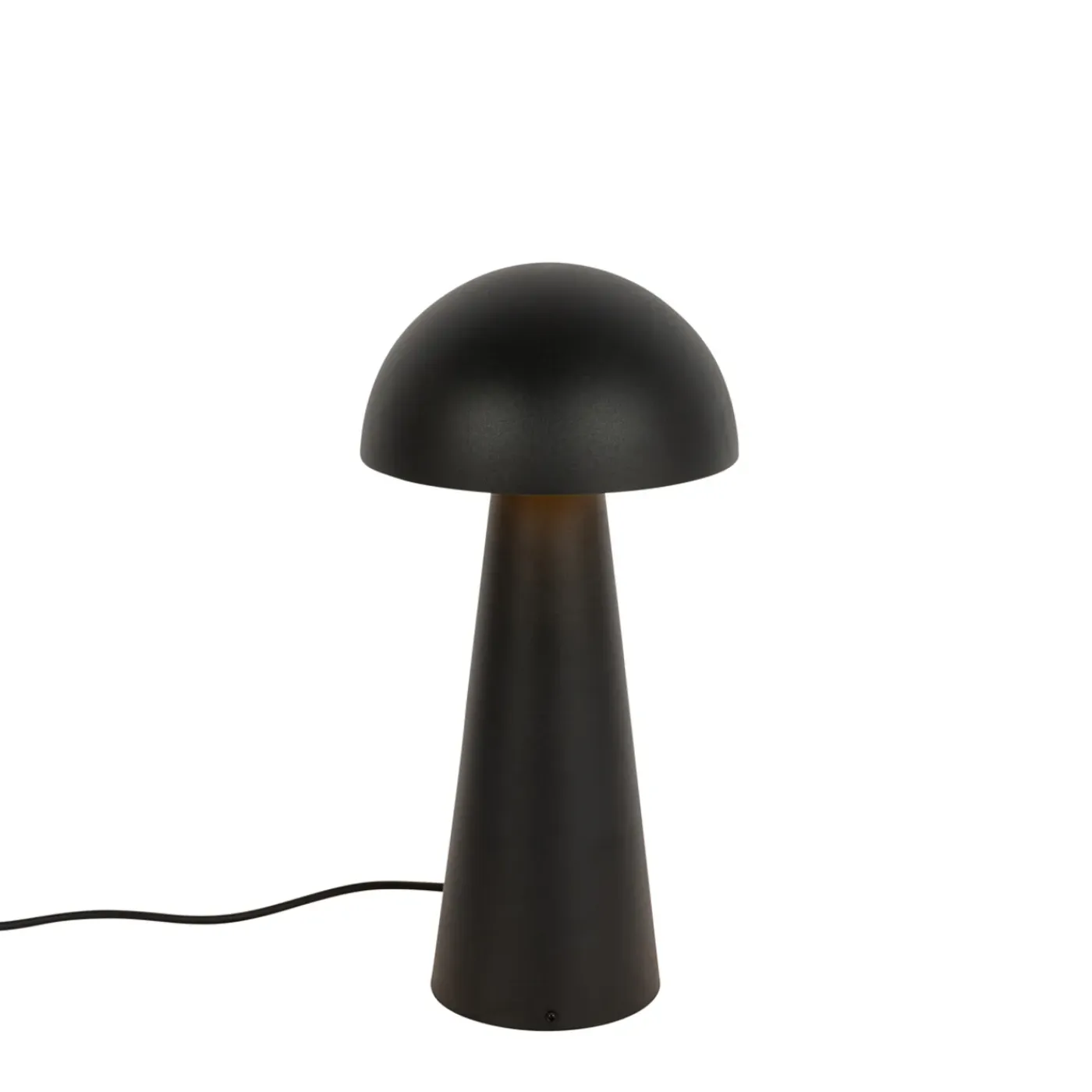 QAZQA Buiten Vloerlamp Zwart 50 Cm - Mushroom