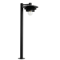 QAZQA Design Buiten Paaltje Zwart 100 Cm Ip44 - Morty
