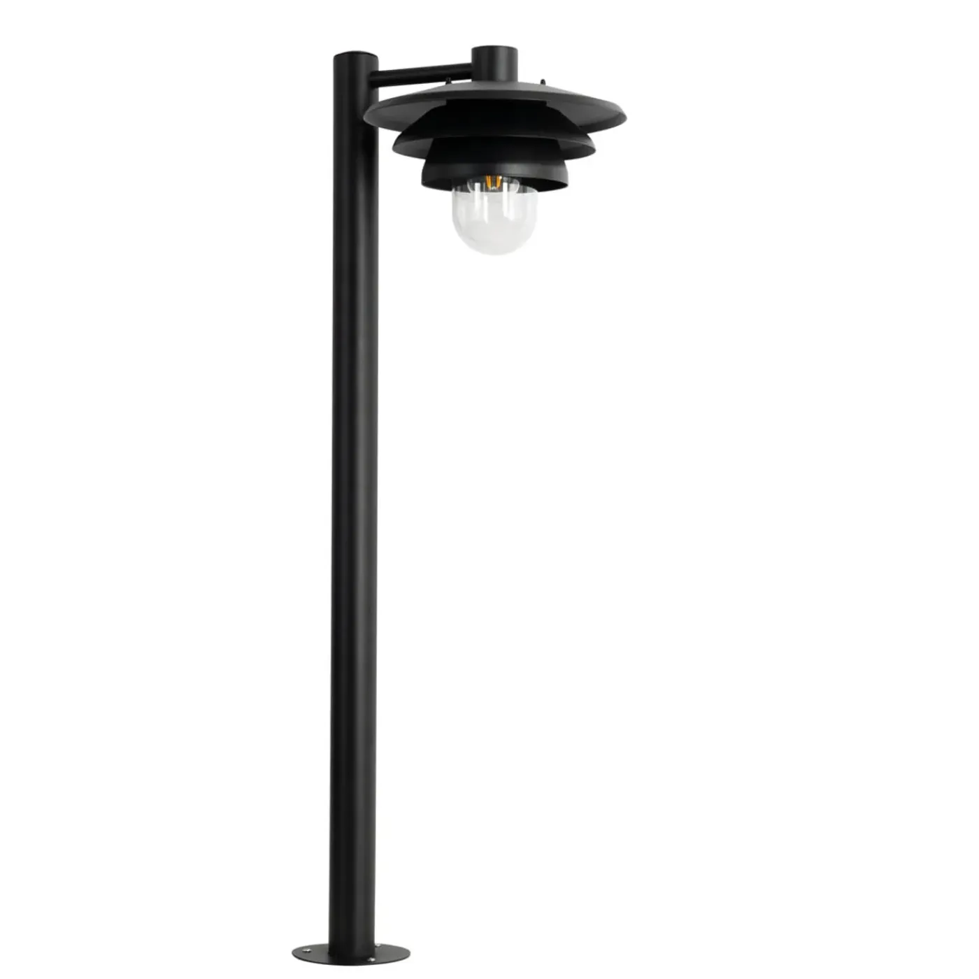 QAZQA Design Buiten Paaltje Zwart 100 Cm Ip44 - Morty