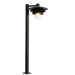 QAZQA Design Buiten Paaltje Zwart 100 Cm Ip44 - Morty