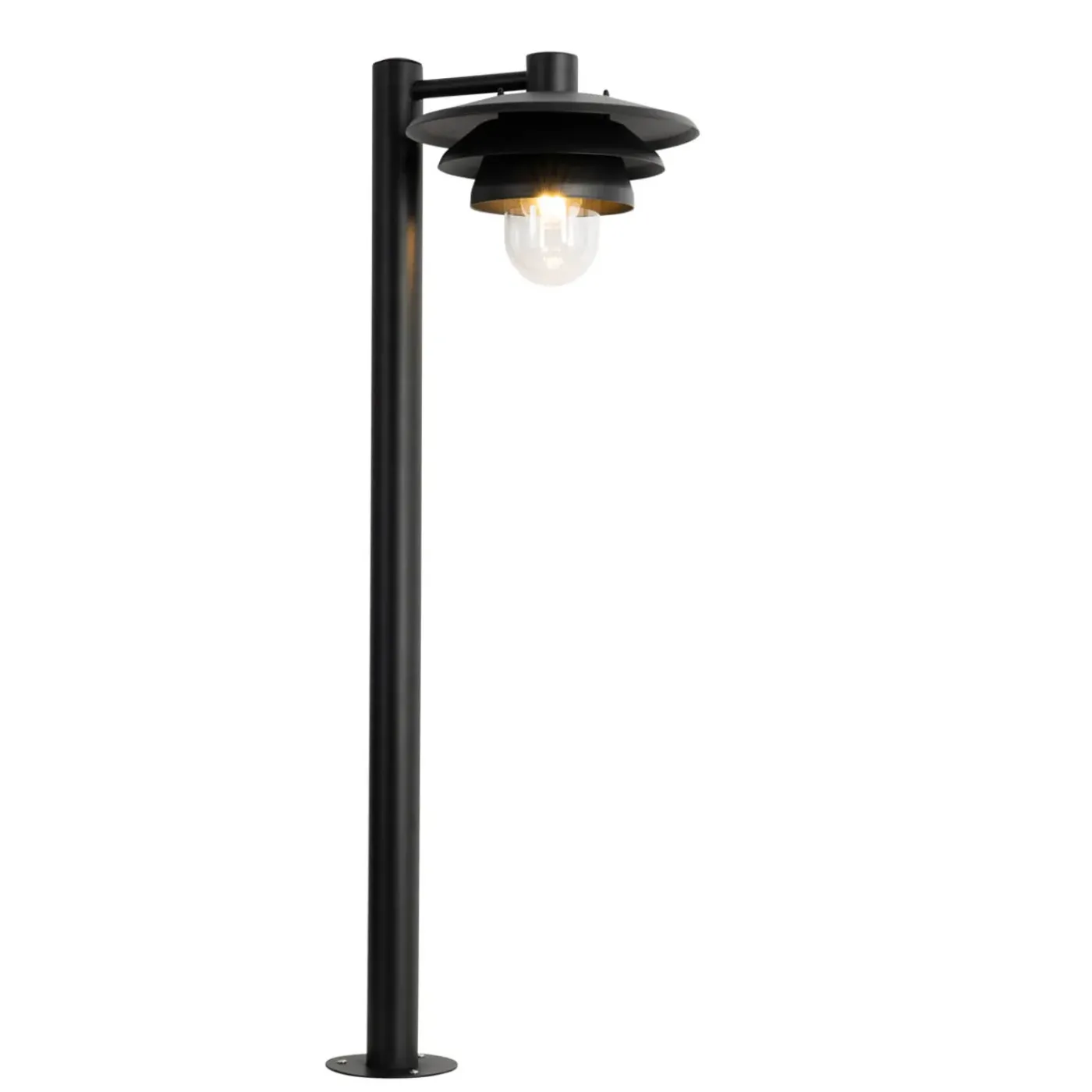 QAZQA Design Buiten Paaltje Zwart 100 Cm Ip44 - Morty