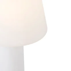 Qazqa Design Buiten Vloerlamp Mushroom Wit Ip44 - Katrijn