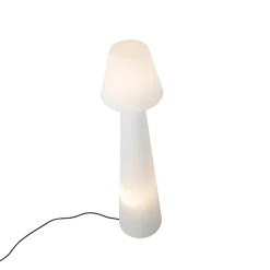 Qazqa Design Buiten Vloerlamp Mushroom Wit Ip44 - Katrijn
