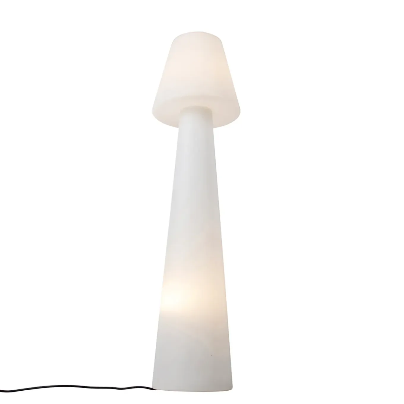 Qazqa Design Buiten Vloerlamp Mushroom Wit Ip44 - Katrijn
