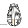 Qazqa Design Vloerlamp Zwart Met Opaal 110 Cm Ip44 - Angela