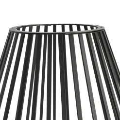 Qazqa Design Vloerlamp Zwart Met Opaal 110 Cm Ip44 - Angela