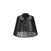 Qazqa Japandi Buiten Plafondlamp Met Zwart Touw Ip54 - Jayla