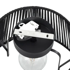 Qazqa Japandi Buiten Plafondlamp Met Zwart Touw Ip54 - Jayla