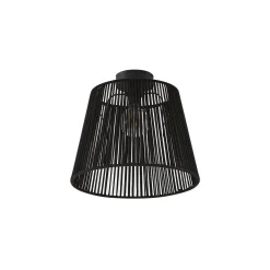 Qazqa Japandi Buiten Plafondlamp Met Zwart Touw Ip54 - Jayla