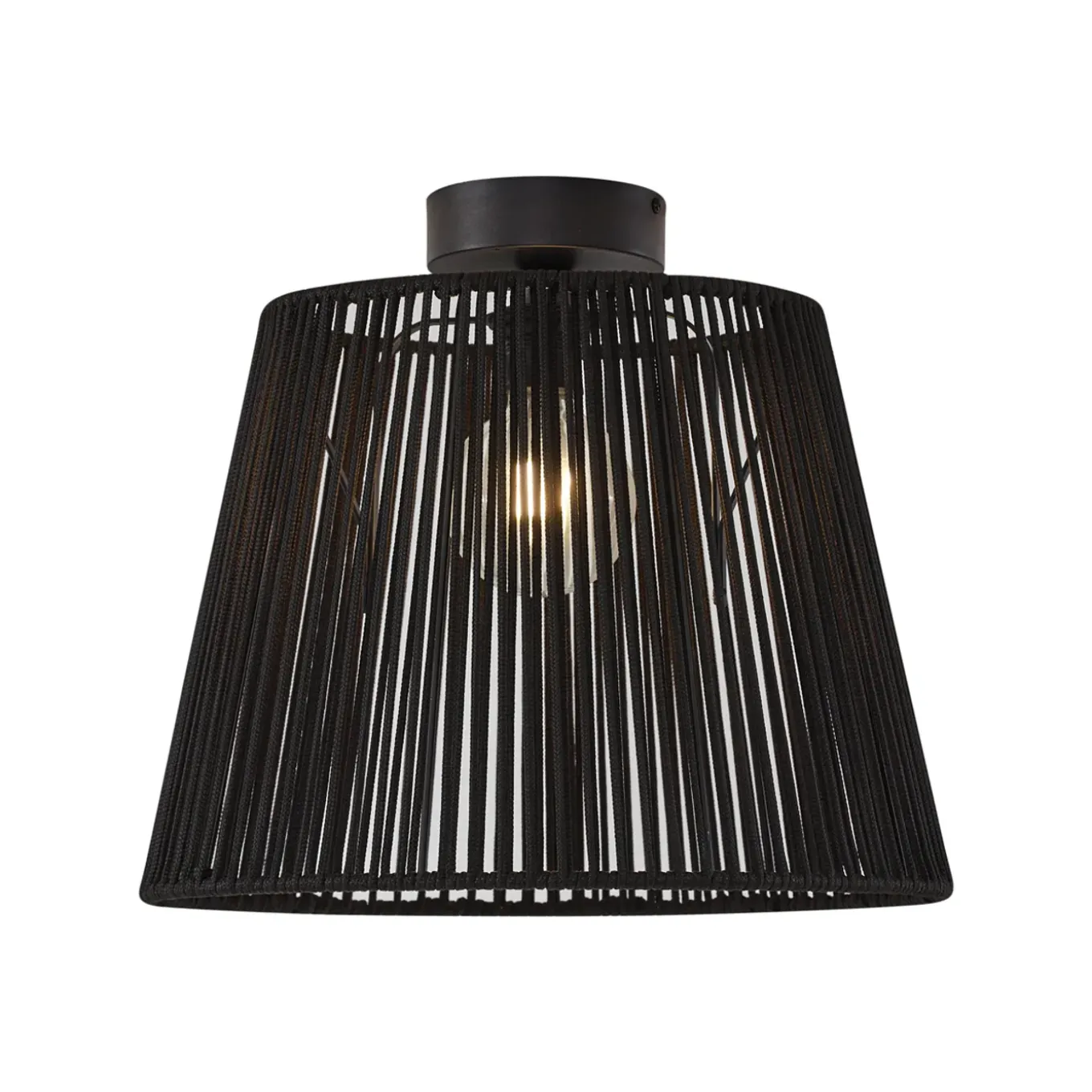 Qazqa Japandi Buiten Plafondlamp Met Zwart Touw Ip54 - Jayla