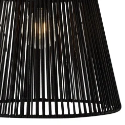 Qazqa Japandi Buiten Plafondlamp Met Zwart Touw Ip54 - Jayla