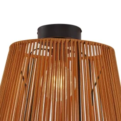 QAZQA Japandi Buiten Plafondlamp Met Oranje Touw Ip54 - Jayla