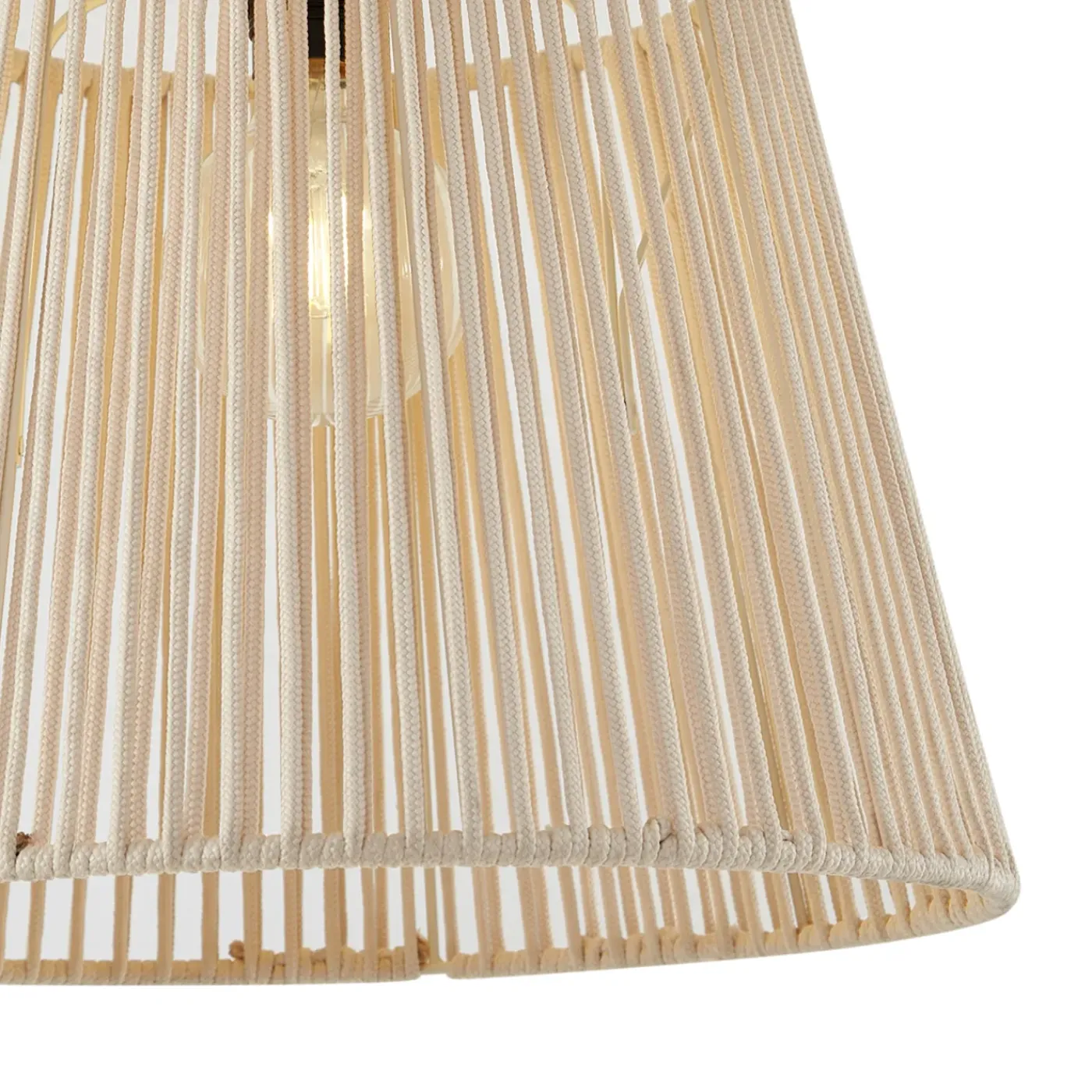 QAZQA Japandi Buiten Plafondlamp Met Beige Touw Ip54 - Jayla