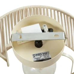 QAZQA Japandi Buiten Plafondlamp Met Beige Touw Ip54 - Jayla