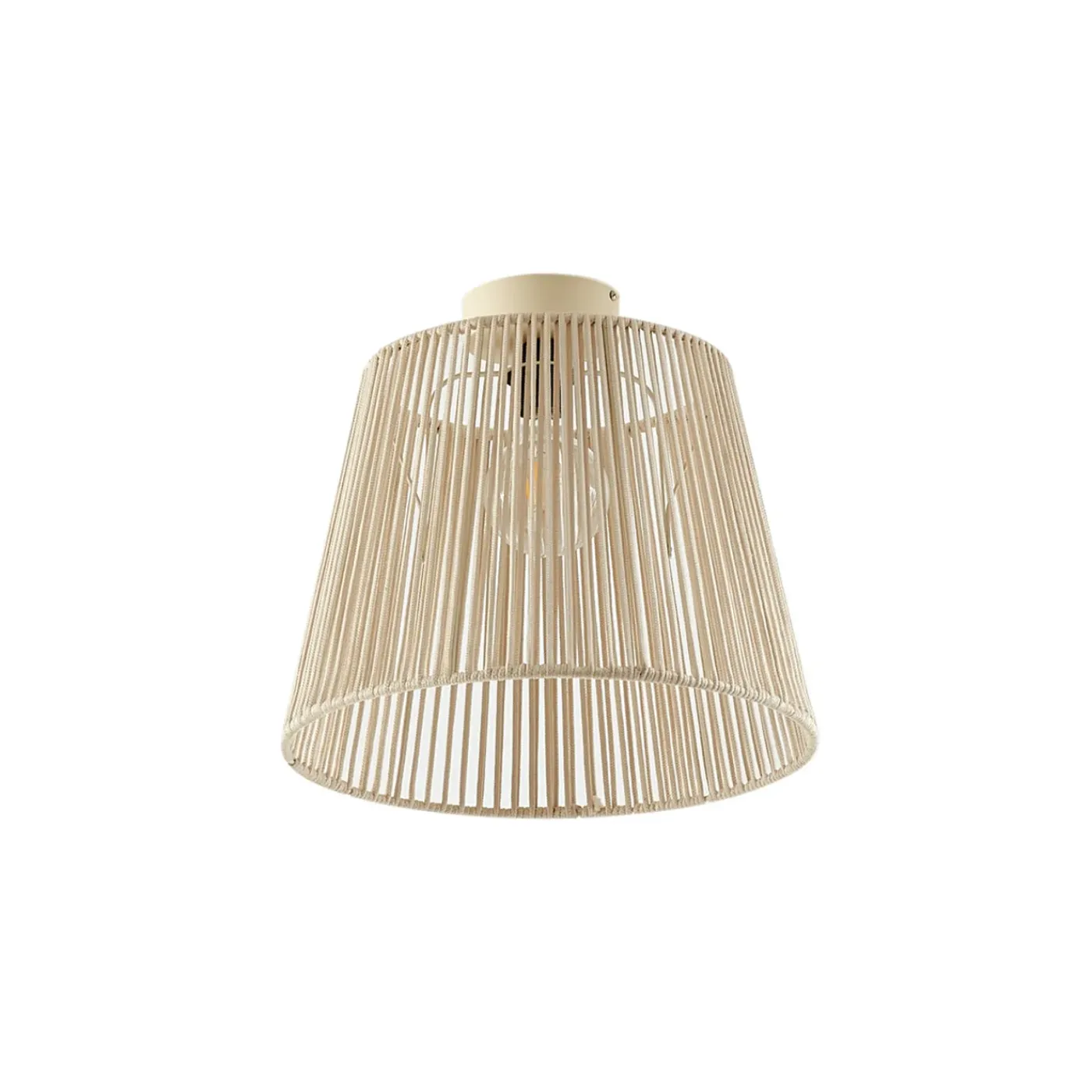 QAZQA Japandi Buiten Plafondlamp Met Beige Touw Ip54 - Jayla