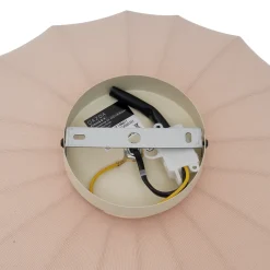 Qazqa Japandi Plafondlamp Beige Met Stoffen Kap - Bida