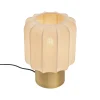 Qazqa Japandi Tafellamp Goud Met Beige Kap - Pluni