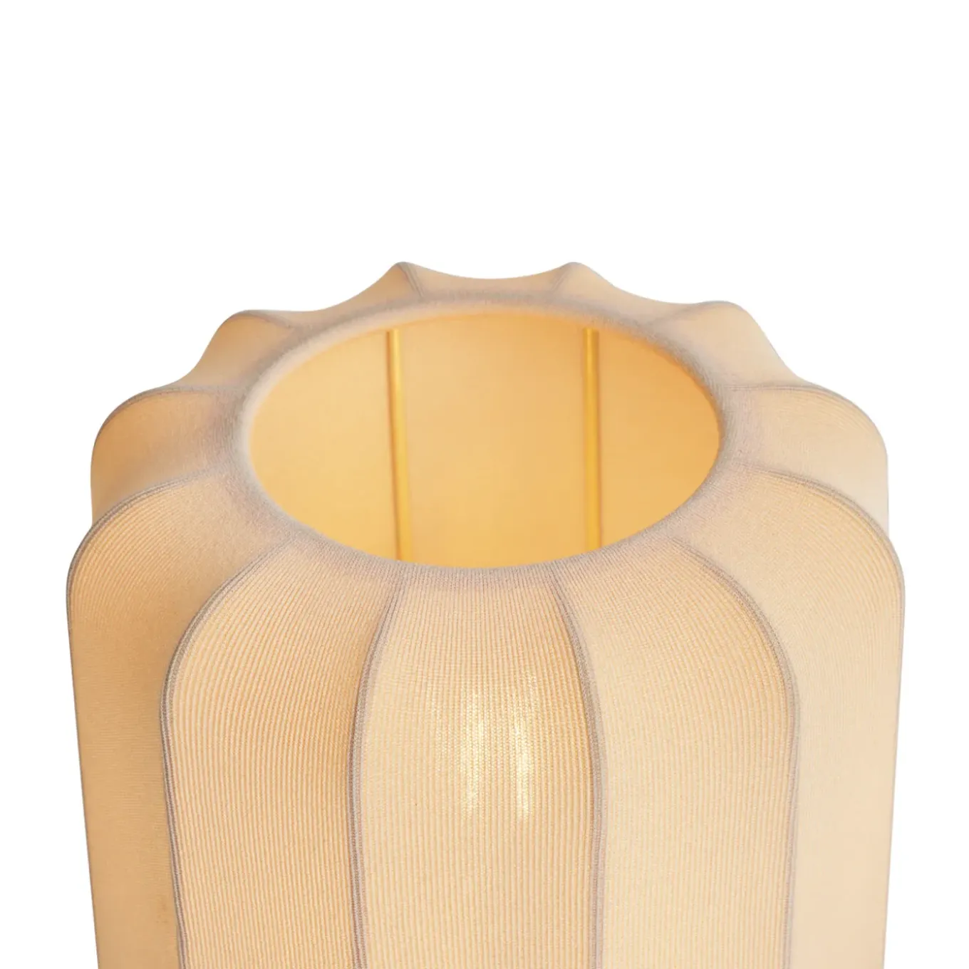 Qazqa Japandi Tafellamp Goud Met Beige Kap - Pluni
