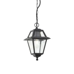 Qazqa Klassieke Buiten Hanglamp Zwart Ip44 - Berta