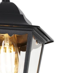 QAZQA Klassieke Buiten Hanglamp Zwart Ip44 - Havana