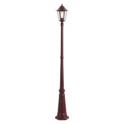 Qazqa Klassieke Buitenlantaarn Donker Rood 213cm Ip44 - Havana