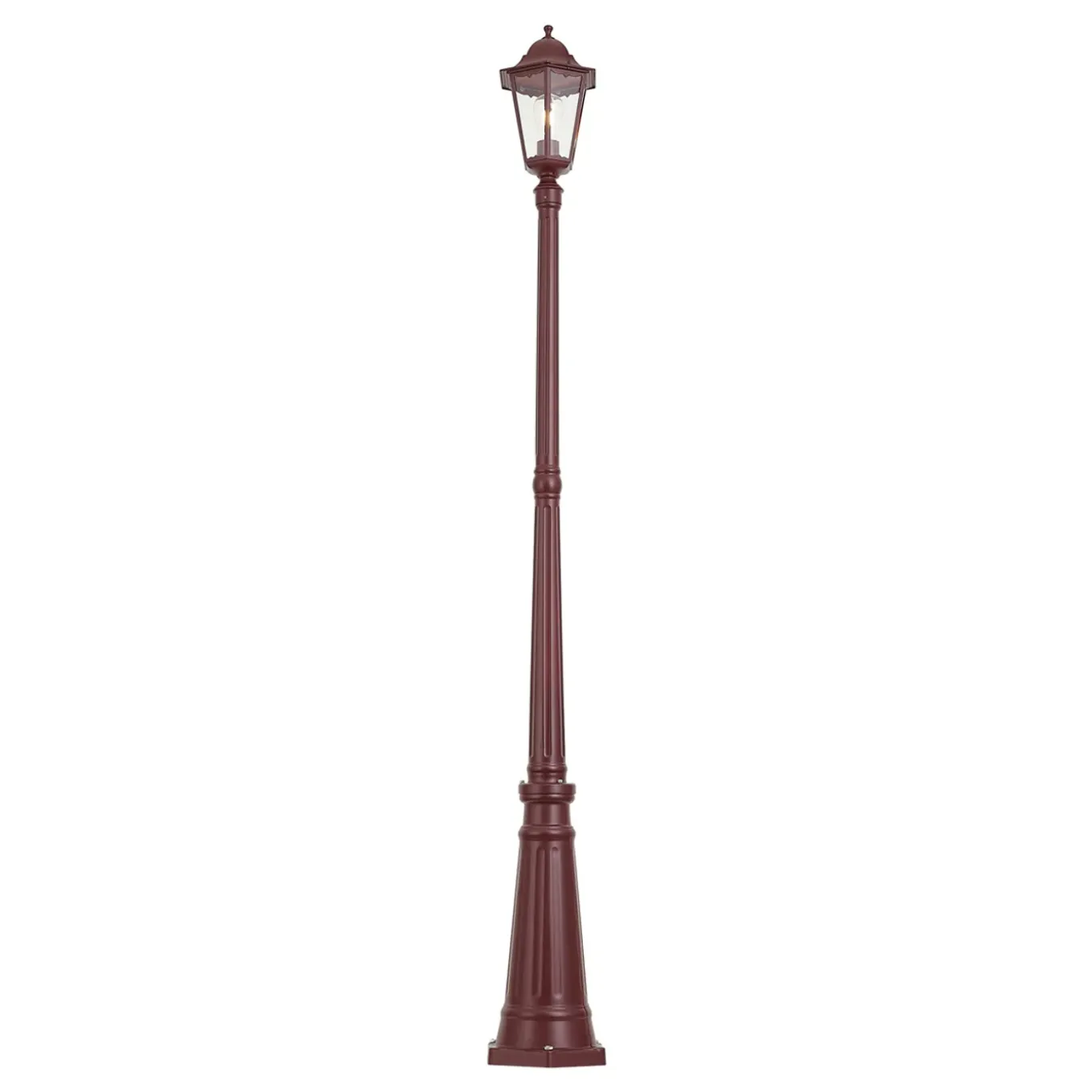 Qazqa Klassieke Buitenlantaarn Donker Rood 213cm Ip44 - Havana