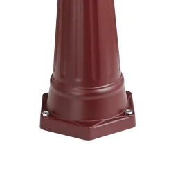 Qazqa Klassieke Buitenlantaarn Donker Rood 213cm Ip44 - Havana