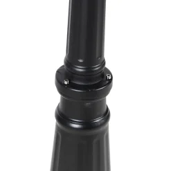 QAZQA Klassieke Buitenlantaarn Zwart 200 Cm Ip44 - Havana