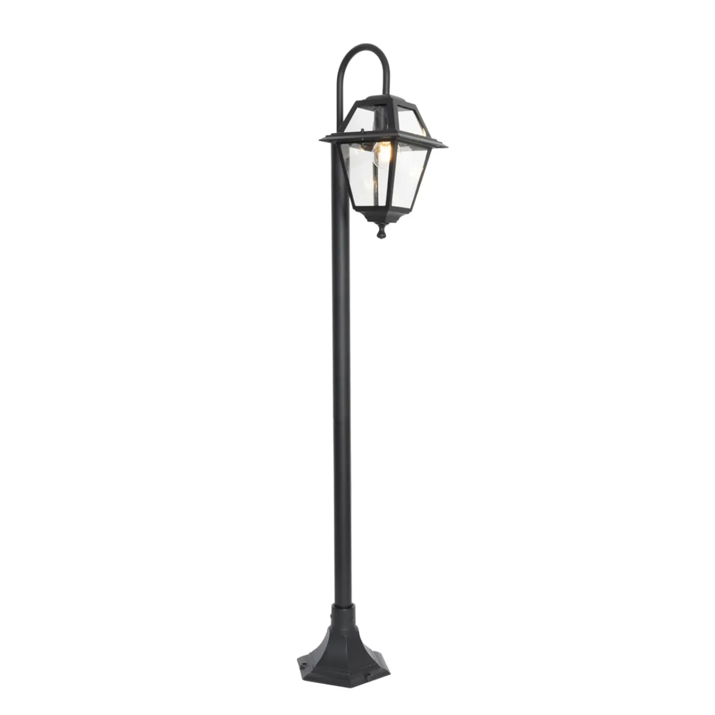 QAZQA Klassieke Buiten Lantaarn Zwart 135 Cm Ip44 - Berta