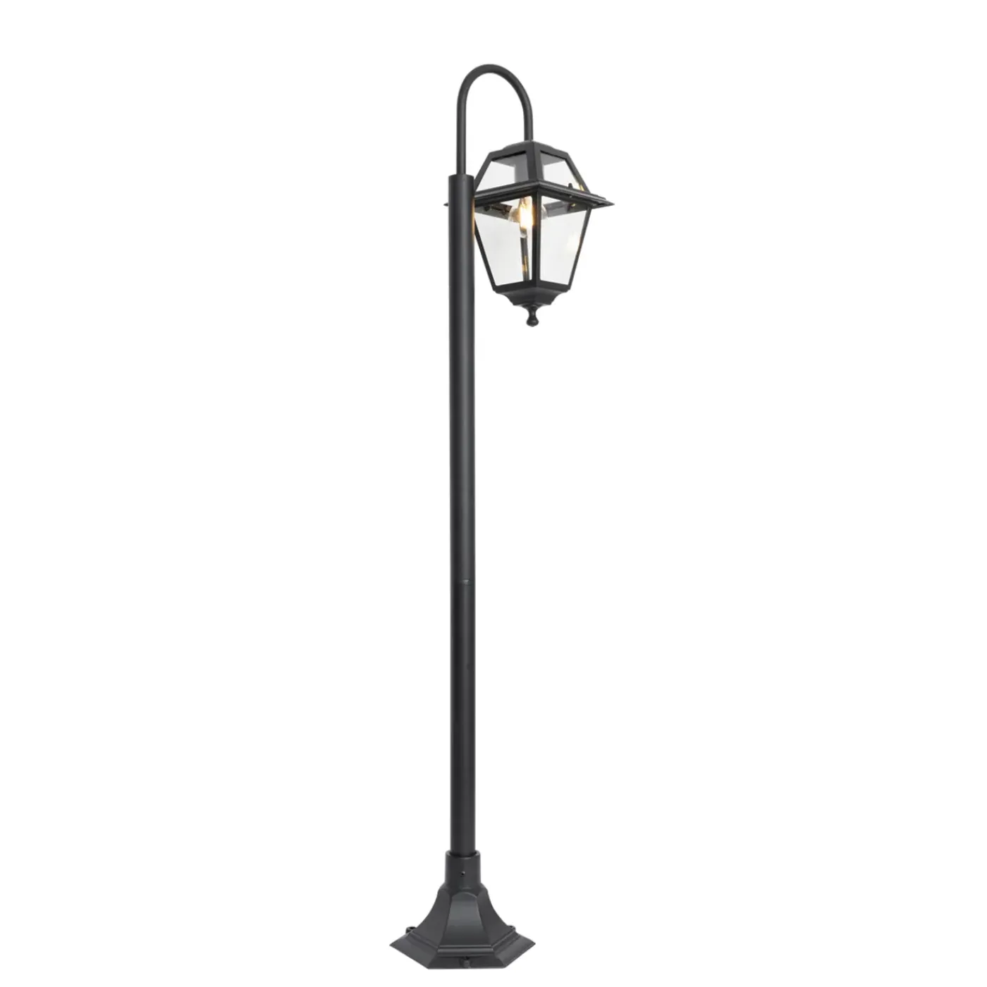 QAZQA Klassieke Buiten Lantaarn Zwart 135 Cm Ip44 - Berta