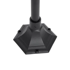 QAZQA Klassieke Buiten Lantaarn Zwart 135 Cm Ip44 - Berta