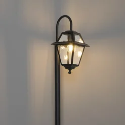 QAZQA Klassieke Buiten Lantaarn Zwart 135 Cm Ip44 - Berta