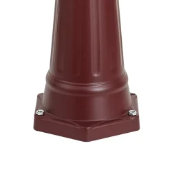 QAZQA Klassieke Buitenlantaarn Donker Rood 220cm 3-lichts Ip44 - Havana