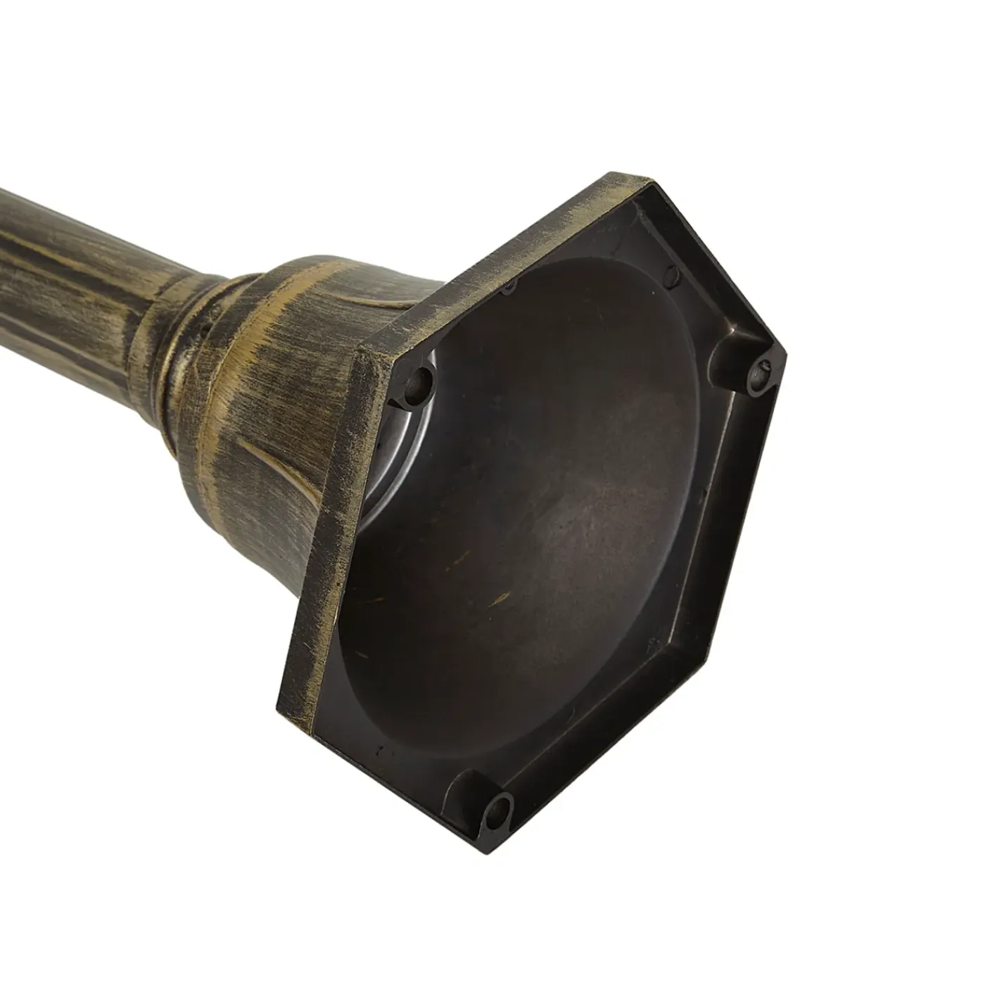 QAZQA Klassieke Buitenlantaarn Zwart Met Antiek Goud 200cm 3-lichts Ip44 - Daphne