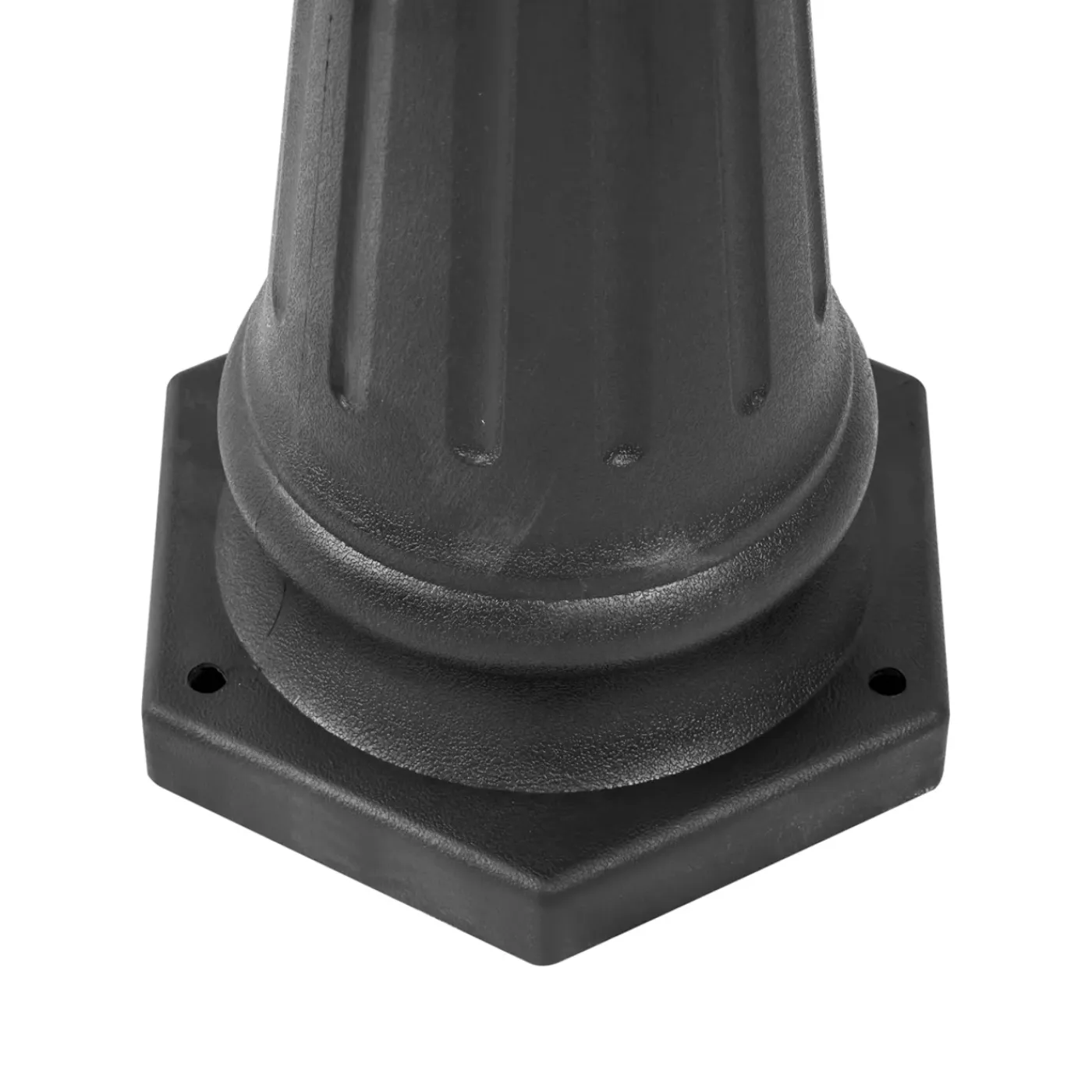 QAZQA Klassieke Buitenpaal Zwart 217cm Ip44 - New Haven Hammered