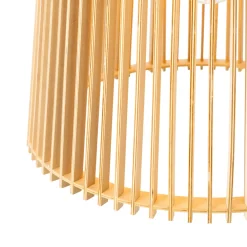 Qazqa Landelijke Buiten Hanglamp Hout Ip44 - Jayla