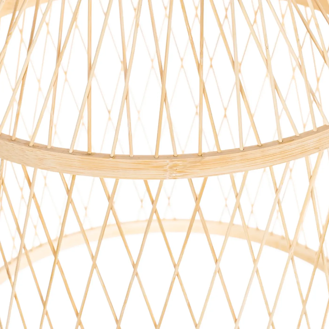 QAZQA Landelijke Buiten Hanglamp Rotan 40x55 Cm - Calamus