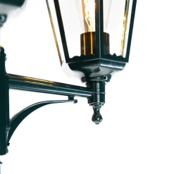 QAZQA Landelijke Buiten Lantaarn Donker Groen 3-lichts Ip44 - New Orleans