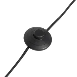 QAZQA Landelijke Vloerlamp Hout Met Linnen Kap Naturel 32 Cm - Mels