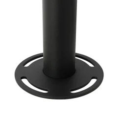 Qazqa Lantaarn Zwart Met Kunststof 200 Cm 3-lichts Ip44 - Sfera