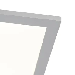 Qazqa Led Paneel Staal 120 Cm Incl. Led Met Afstandsbediening - Liv
