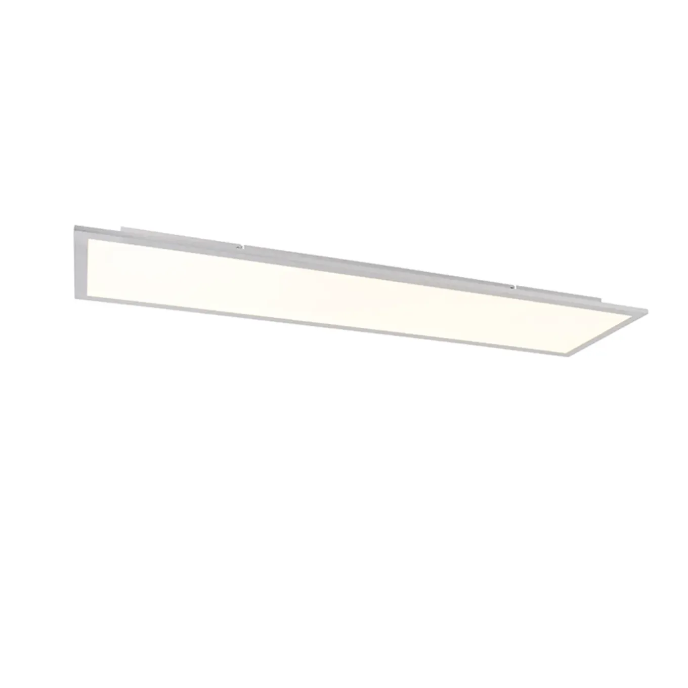 Qazqa Led Paneel Staal 120 Cm Incl. Led Met Afstandsbediening - Liv